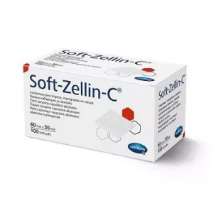 Soft-Zellin C - sterilný tampón napustený alkoholom