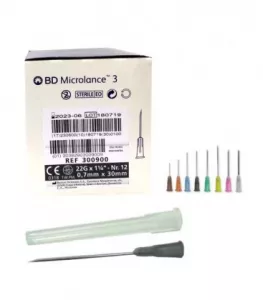 Injekčná ihla - BD Microlance - 0,7x30 - čierna