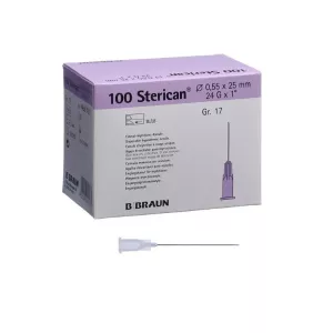 Injekčná ihla - BB STERICAN - 0,55x25 mm - fialová
