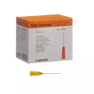 Injekčná ihla - BB STERICAN Dental - 0,5x40 mm - oranžová