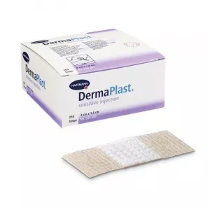 DermaPlast 4 x 1,6 cm, náplasť po injekcii box 250ks