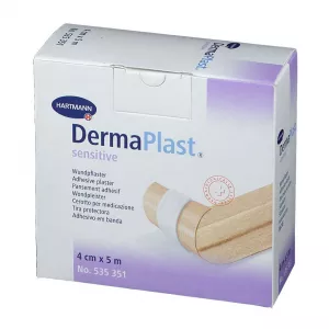 DermaPlast sensitive, 4cm x 5m, náplasť na rany 1ks