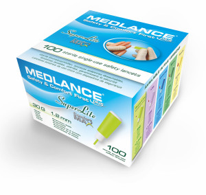 MEDLANCE plus Super Lite - ihla 30G x 1,2mm - lancetky sv. zelené 100ks