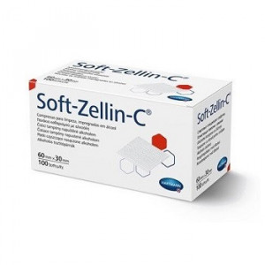 Soft-Zellin C - sterilný tampón napustený alkoholom