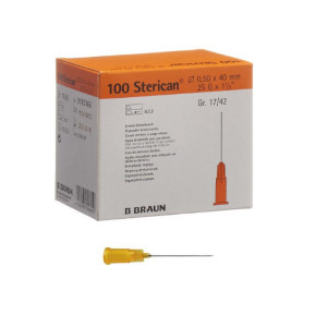 Injekčná ihla - BB STERICAN Dental - 0,5x40 mm - oranžová