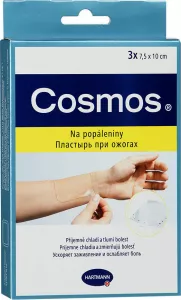 Náplasť Cosmos® Na popáleniny 7,5 x 10cm 3 ks