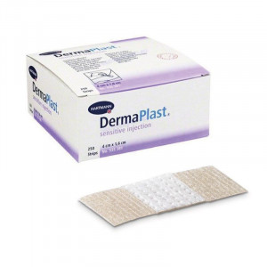 DermaPlast 4 x 1,6 cm, náplasť po injekcii box 250ks