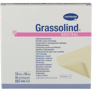 Grassolind neutrál zatavený jednotlivo 7,5cm x 10cm 10ks