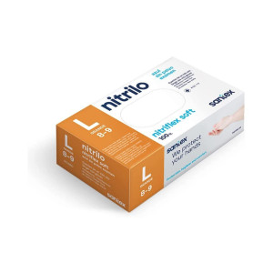 Rukavice nitril nepúdrované Santex L 100ks
